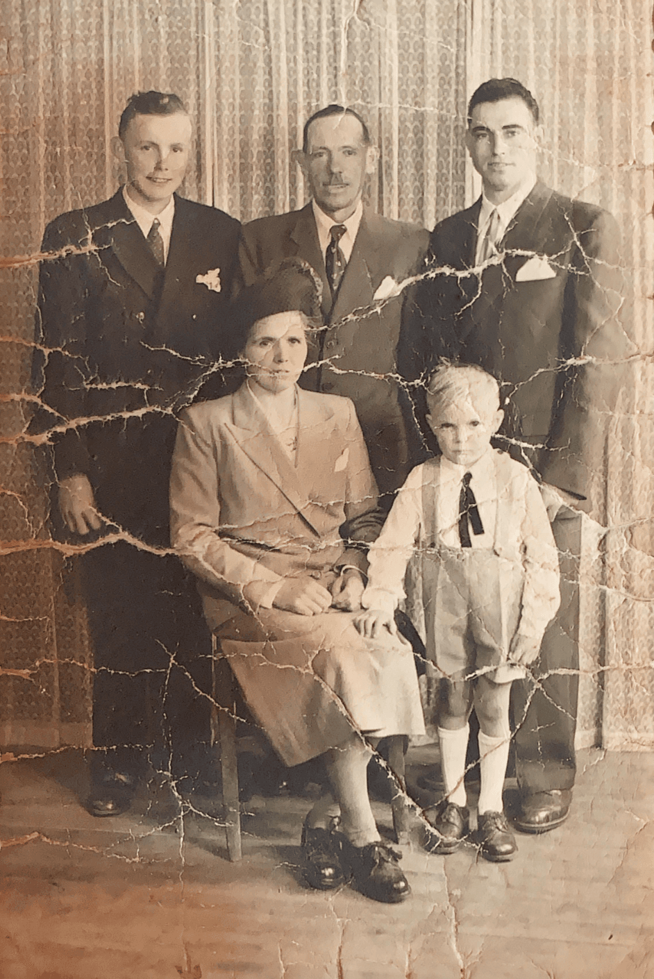 Portrait restoration before